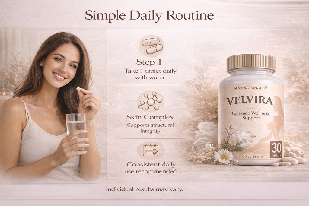 VELVIRA Feminine Wellness Supplement for Women – Non Hormonal Women’s Intimate Support with Collagen, Hyaluronic Acid & Herbal Blend – Daily Feminine Balance & Hydration Support – 30 Tablets – Made in USA