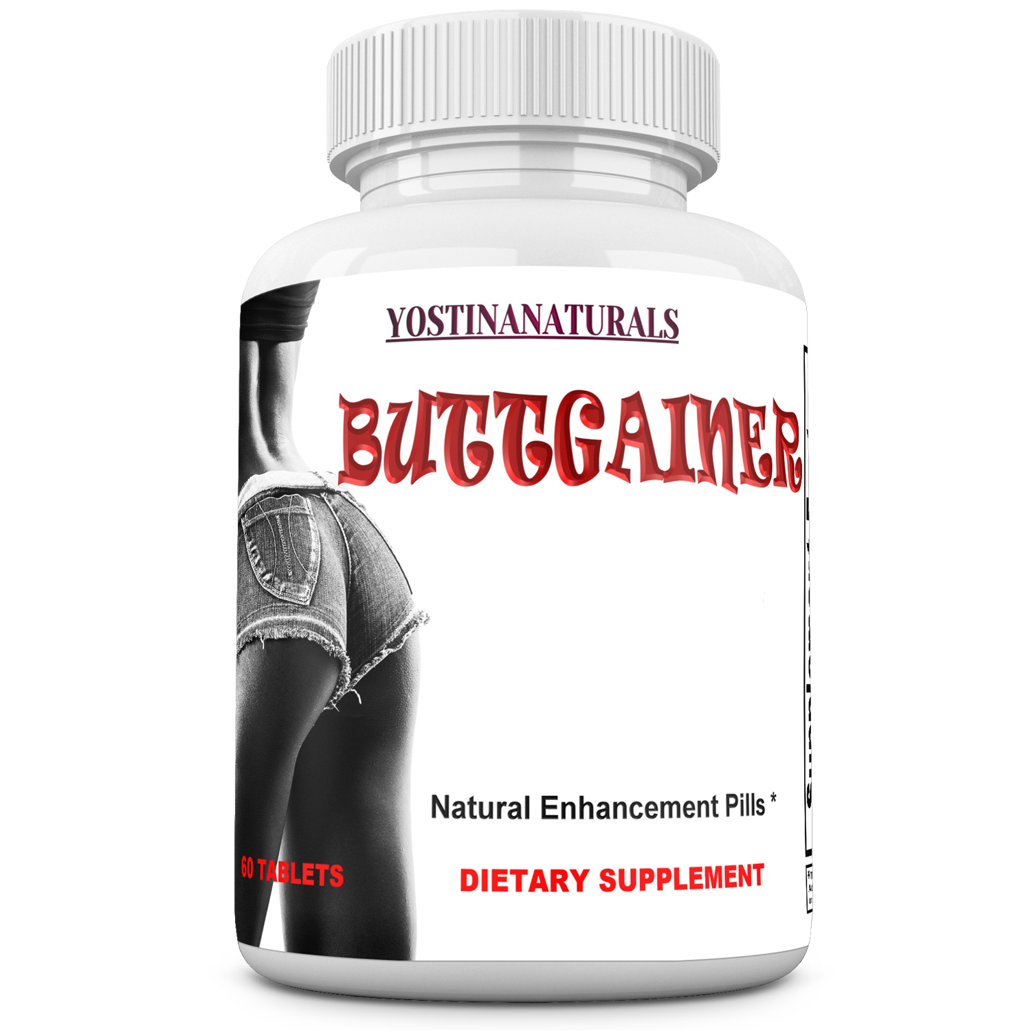 BUTTGAINER  Natural Butt Enlargement, Booty Enhancement. Butt enhancer Pills. Get Bigger Glutes Fast. 60 Tablets