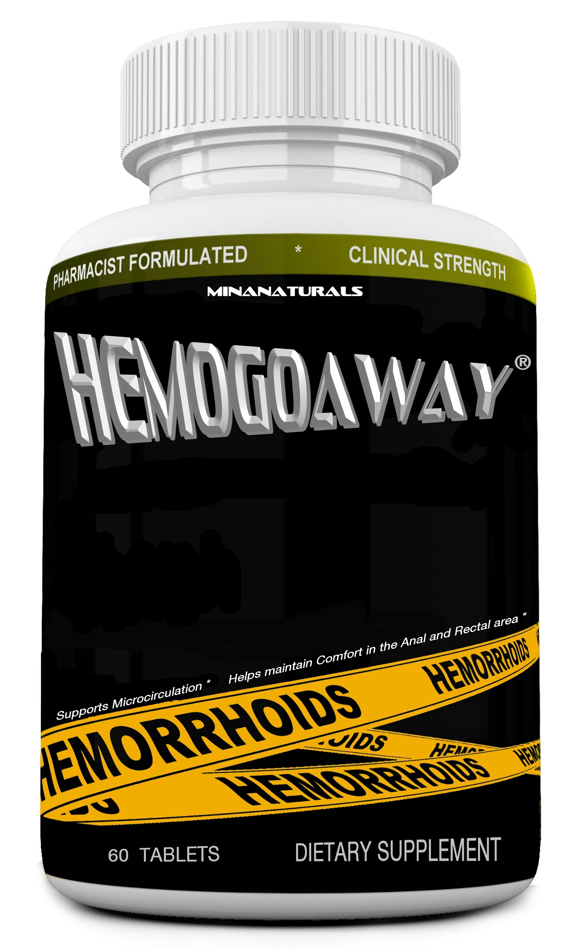 HEMOGOAWAY® Natural Hemorrhoid Relief Pills. 60 Tablets