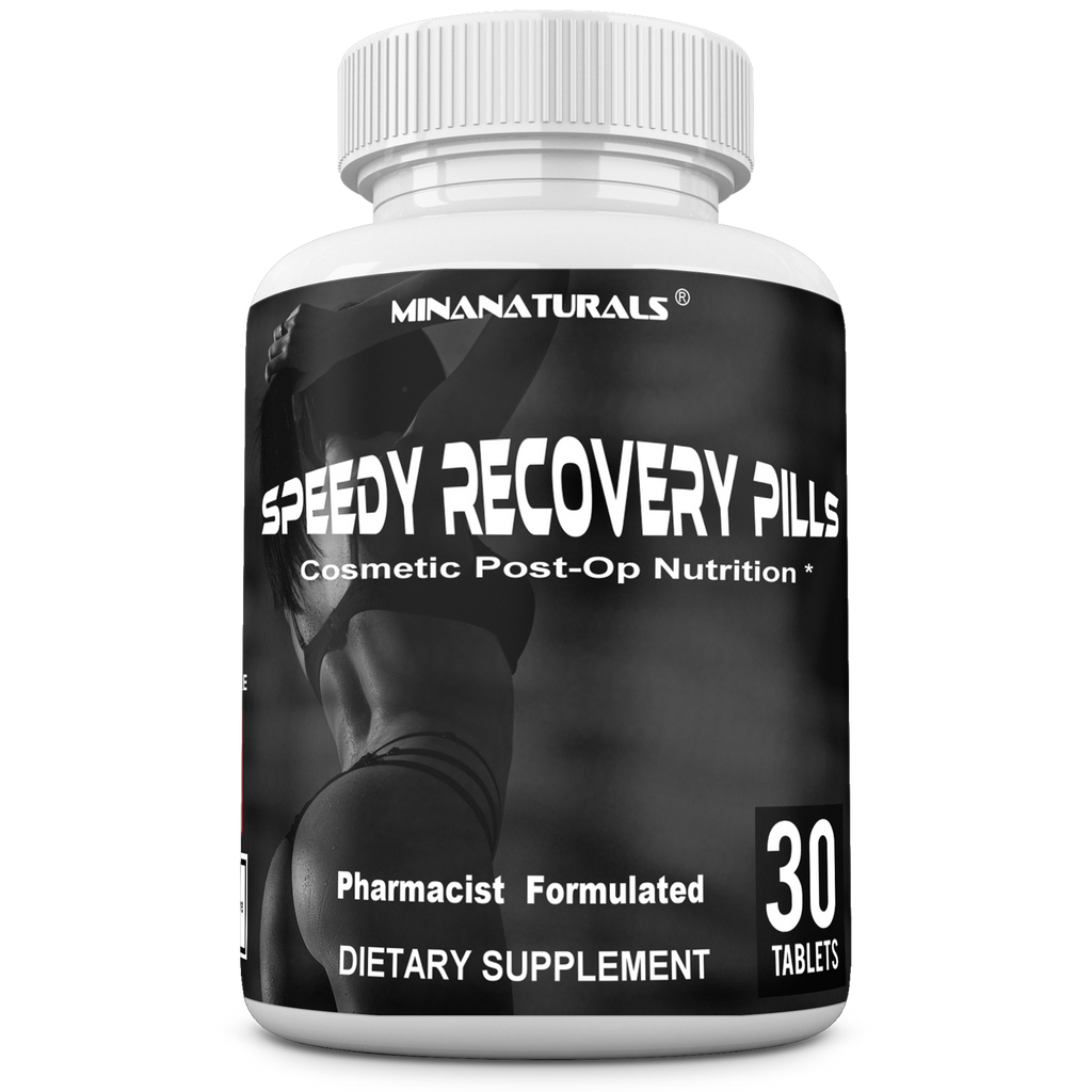SPEEDY RECOVERY Pills Post Surgery Recovery Supplement. Scar Support Vitamins. Promotes Collagen and Fast Wound Healing. Specially Formulated for Post op Cosmetic Surgeries. 30 Tablets