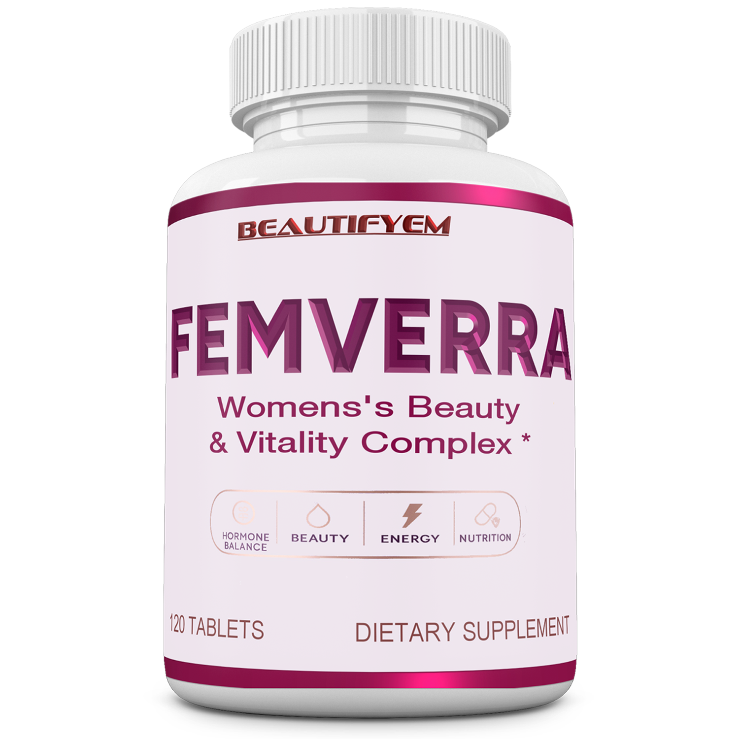 FEMVERRA Women 40+ Beauty & Anti-Aging Complex – Collagen, Vitamins, Amino & Herbal Extracts for Skin Elasticity, Hormone Balance, Curves & Energy – Support a Youthful Glow, Firm Curves & Vitality.