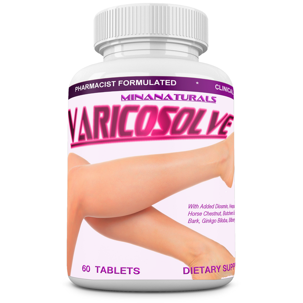 VARICOSOLVE® The Natural Varicose Vein and Spider Vein Relief. Improve Circulation. 60 Tablets