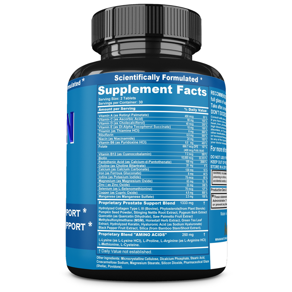 PROSTAVON Prostate Support Supplement for Men – Saw Palmetto, Pygeum, Pumpkin Seed & Nettle – Supports Prostate Function & Urinary Flow – Daily Men’s Prostate Vitamins & Minerals – 60 Tablets, Made in USA