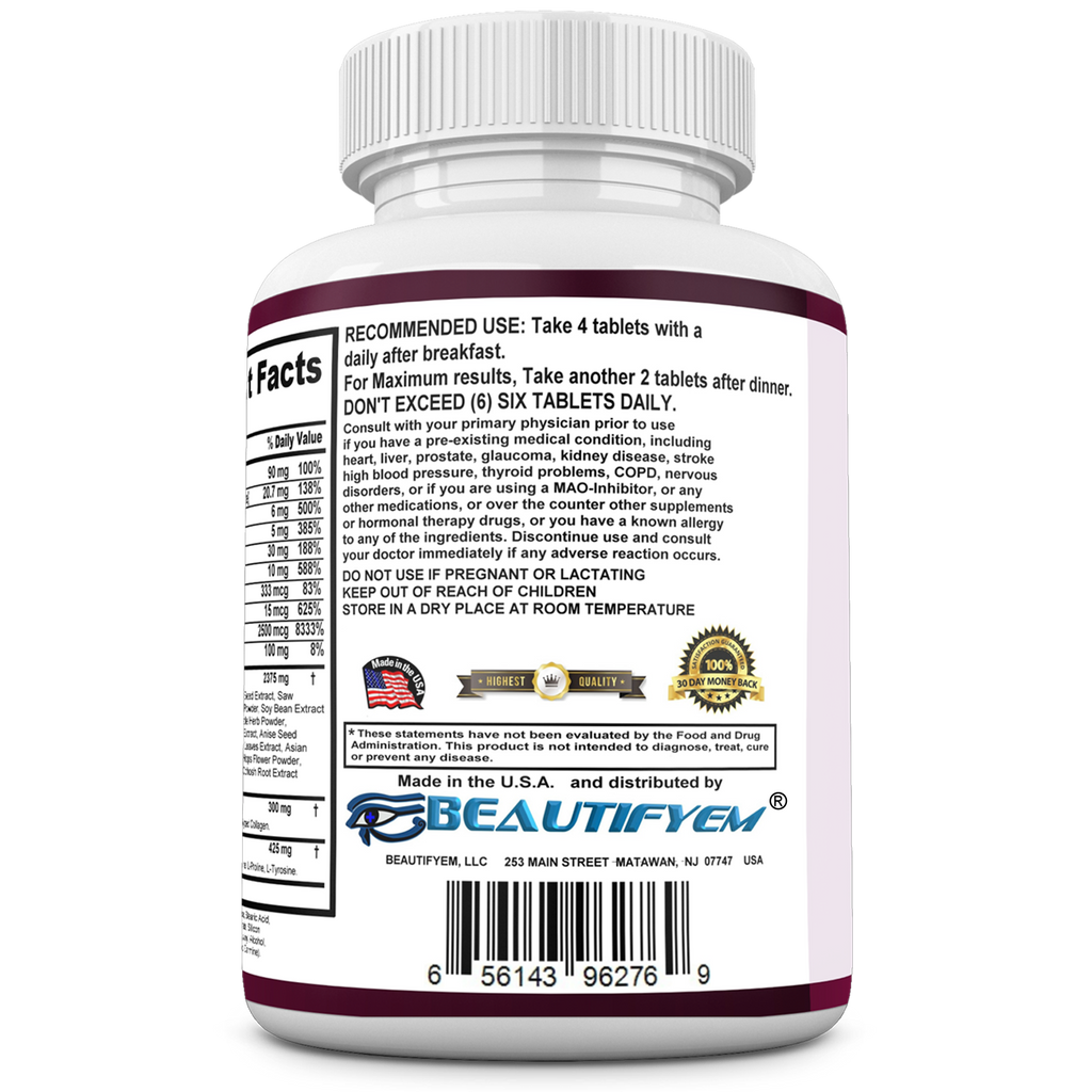 FEMVERRA Women 40+ Beauty & Anti-Aging Complex – Collagen, Vitamins, Amino & Herbal Extracts for Skin Elasticity, Hormone Balance, Curves & Energy – Support a Youthful Glow, Firm Curves & Vitality.