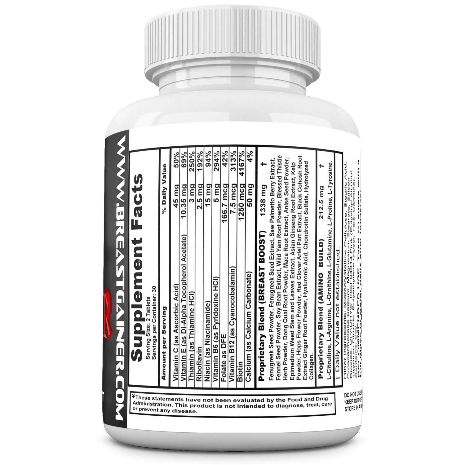 BREAST GAINER Women Breast Enlargement, Breast Enhancement Pills, Bust Enhancement – Get Bigger Breasts – Fuller & Firm Bust. 60 Tablets