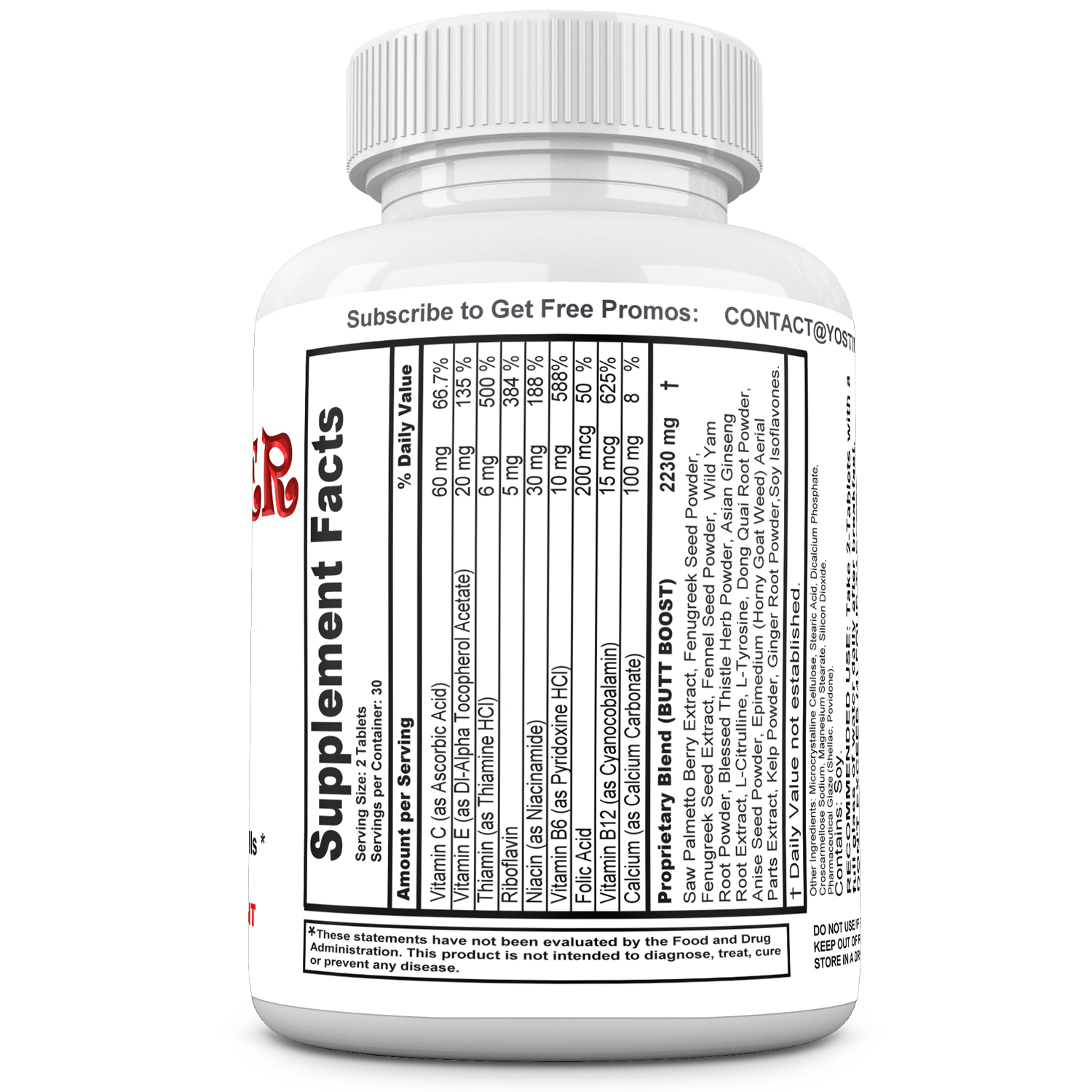 BUTTGAINER  Natural Butt Enlargement, Booty Enhancement. Butt enhancer Pills. Get Bigger Glutes Fast. 60 Tablets