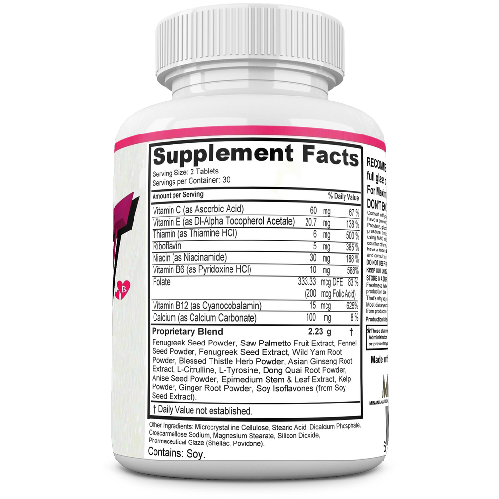 Bust Blast Loaded Increase Breast Size Fast. Female Breast Enhancement - Bigger Boobs and Butt Pills. 60 Tablets