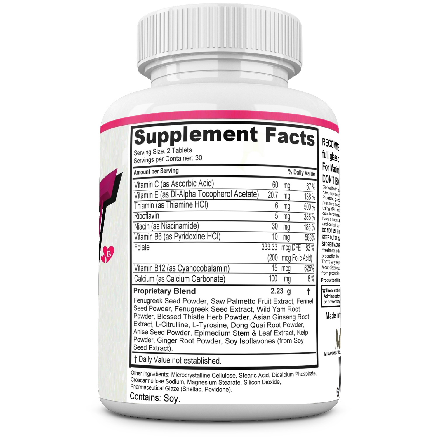 Bust Blast Loaded Increase Breast Size Fast. Female Breast Enhancement - Bigger Boobs and Butt Pills. 60 Tablets