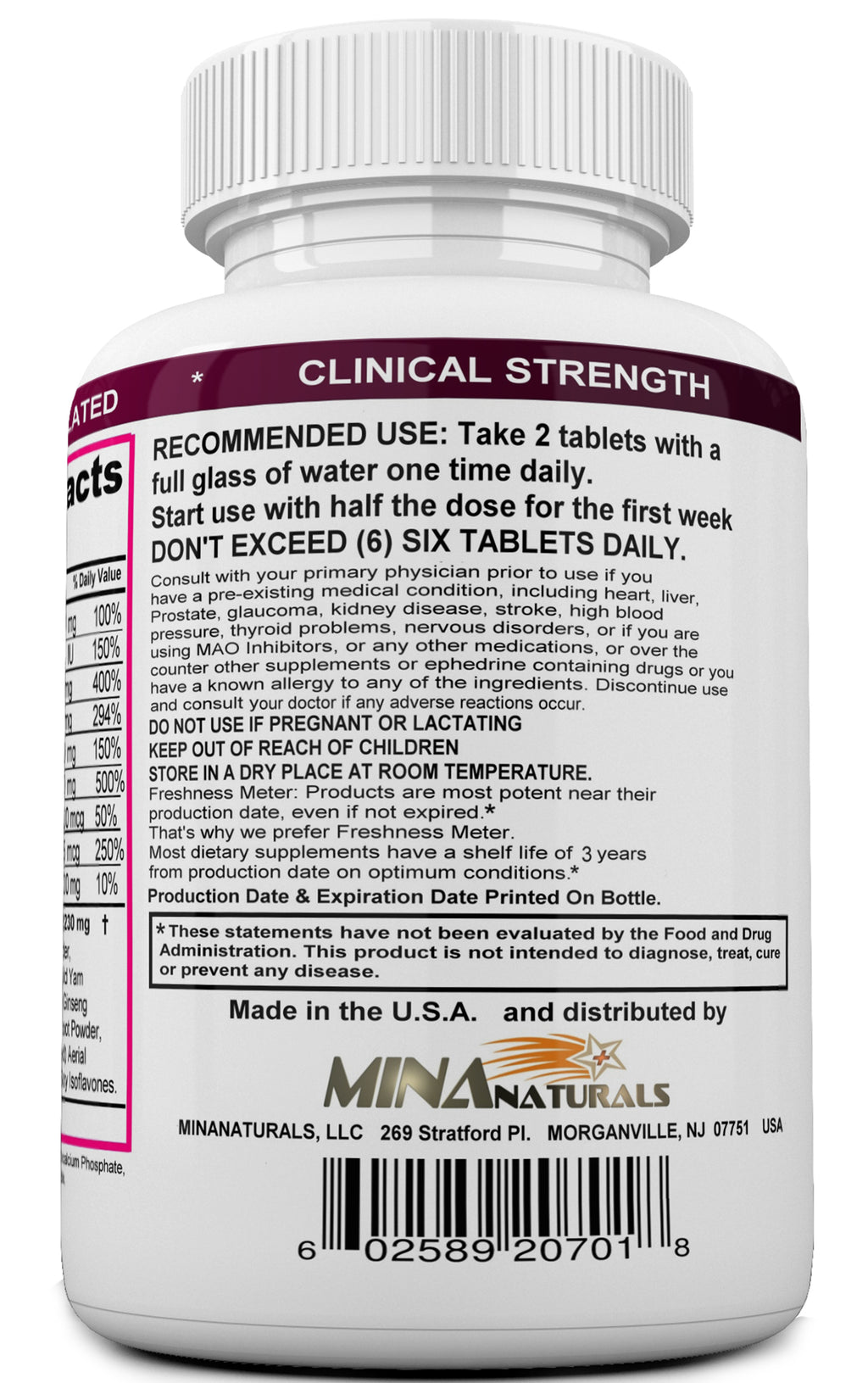 BUTTHANCER  Natural Butt Enlargement & Butt Enhancement Pills. Glutes Growth and Bigger Booty Enhancer Pills.  60 Tablets